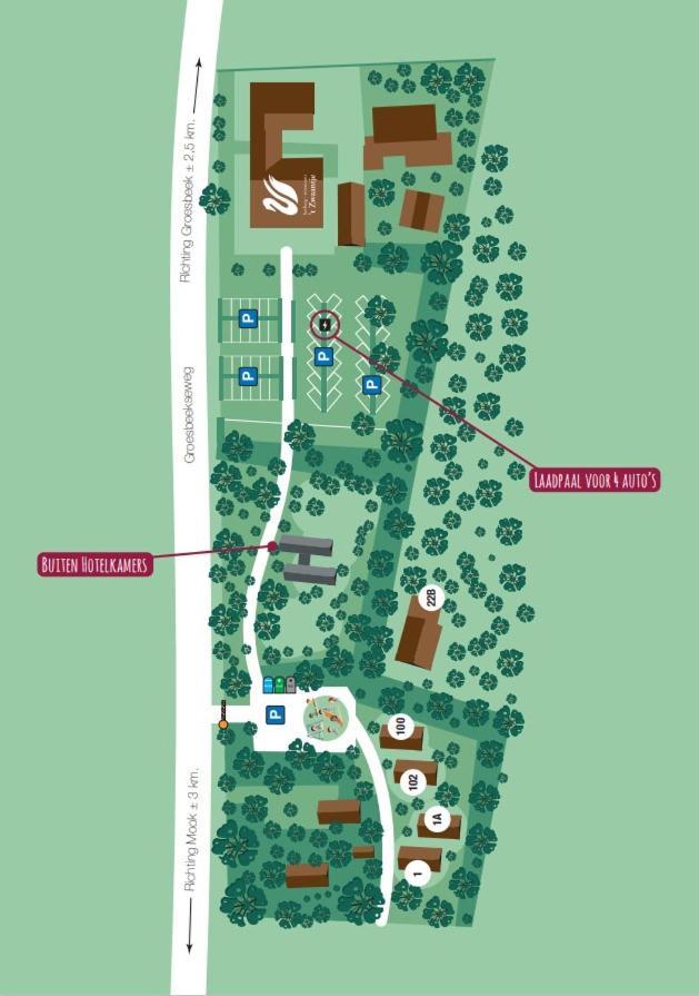 ホテル Boetiekpark 'T Zwaantje Mook エクステリア 写真